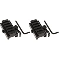 SM SunniMix 10 Unids Ranuras de Liberación Rápida 1-2&quot-Riser de Perfil Bajo QD Mount Picatinny Rail